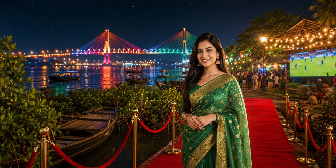 সুন্দরবনের কাছে জমার দৃশ্য